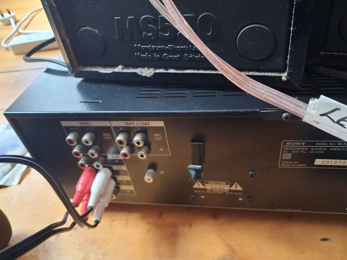 Sony Amplifier and Mordaunt Short Speakers - Image 2