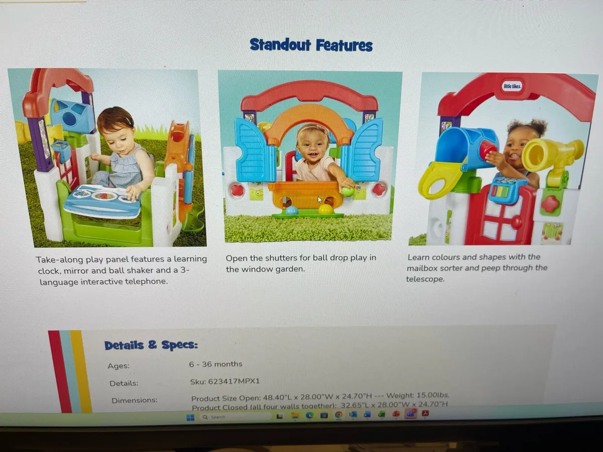 Little Tikes Activity Garden Play Gyn - Image 4