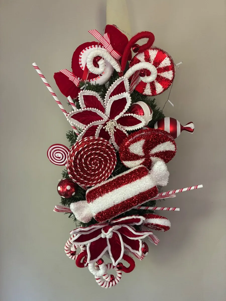 Christmas candy cane swag - Image 2