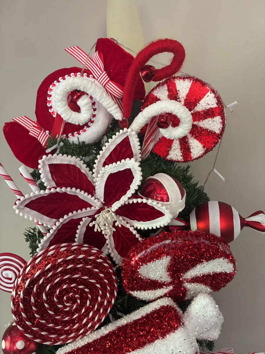 Christmas candy cane swag - Image 4