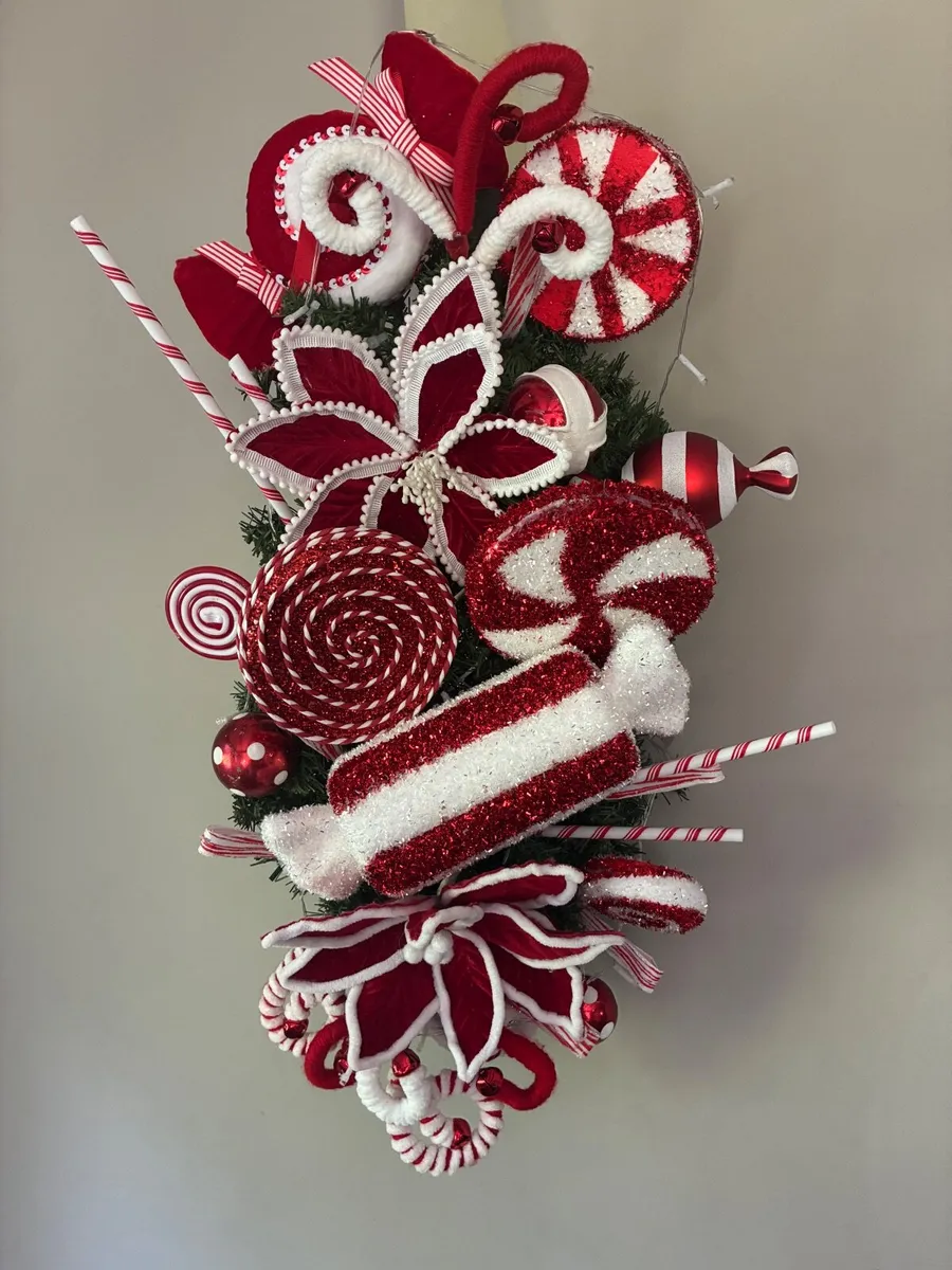 Christmas candy cane swag - Image 3