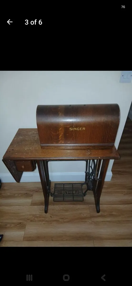 Antique singer sewing machine - Image 1