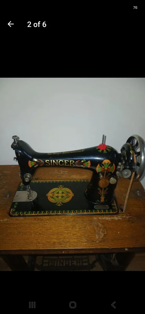 Antique singer sewing machine - Image 2