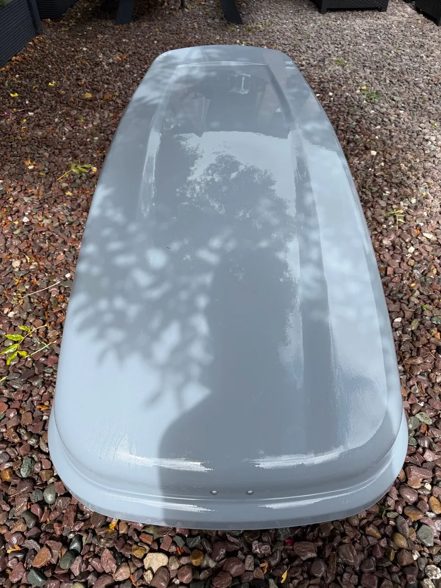 470L Halfords Roof Box Grey + Rack - Image 3