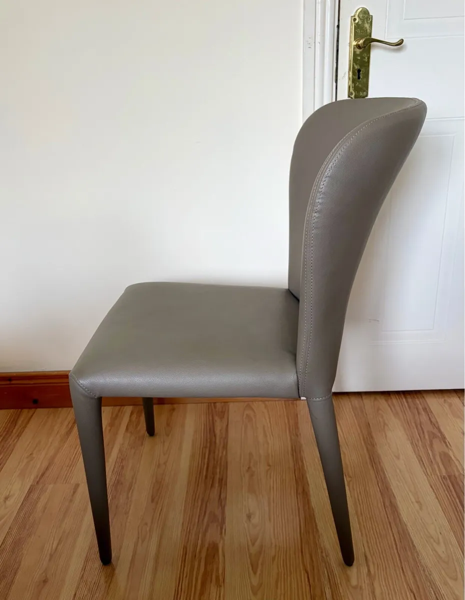 Set of Aletta Dining Chairs in Taupe - Image 2