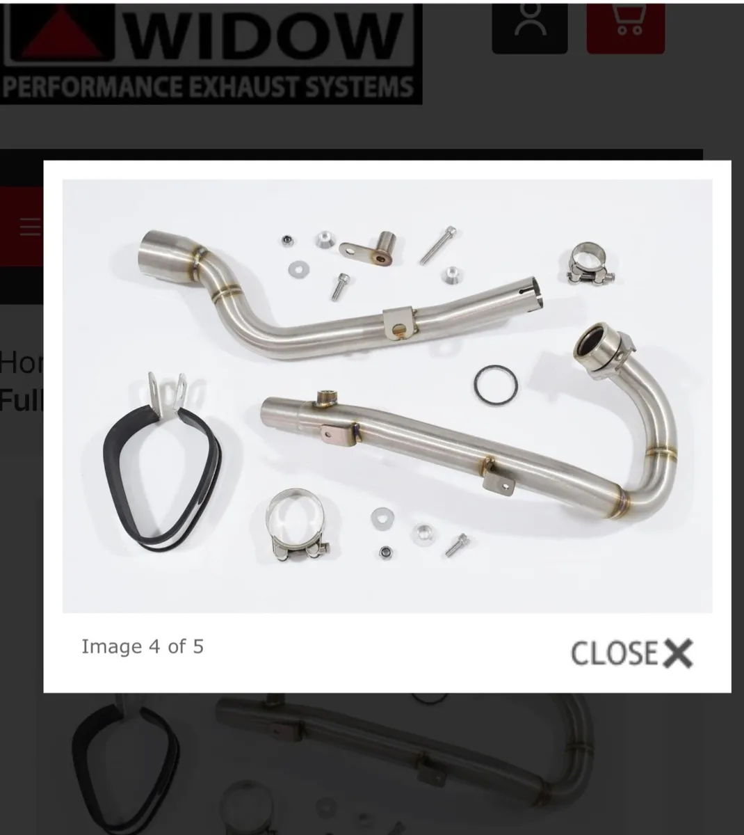 Black Widow Exhaust System - Honda CRF 300 L 2021 - Image 2