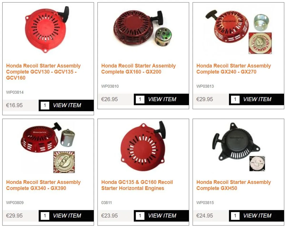 Honda Spare Parts - Image 1