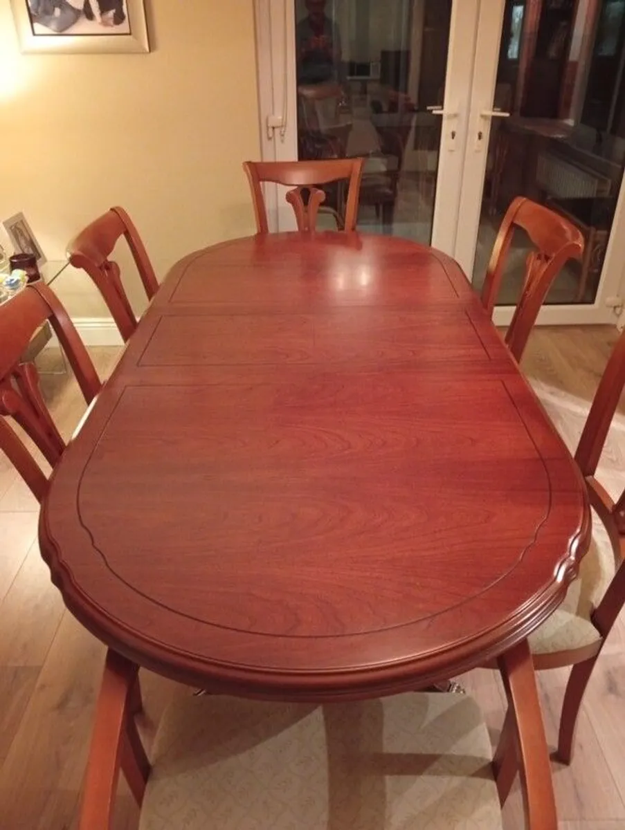 dining table and chairs and wall unit - Image 1