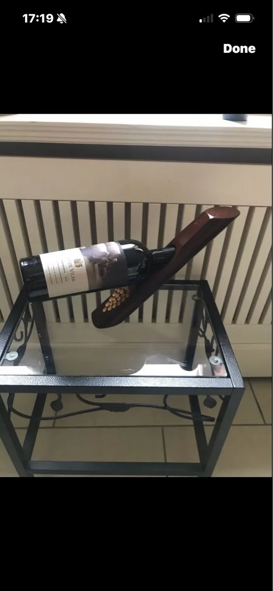 Wooden Balanced wine holder - Image 1
