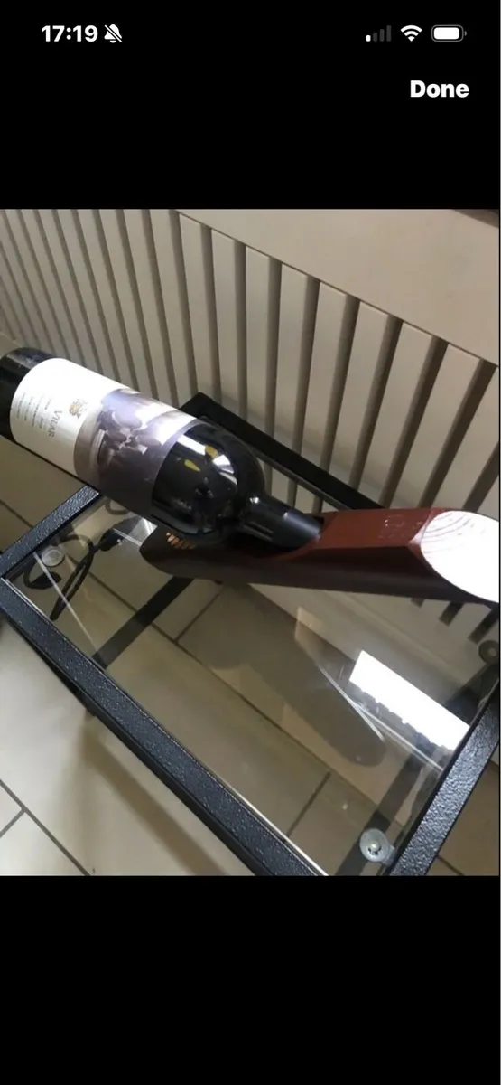 Wooden Balanced wine holder - Image 3
