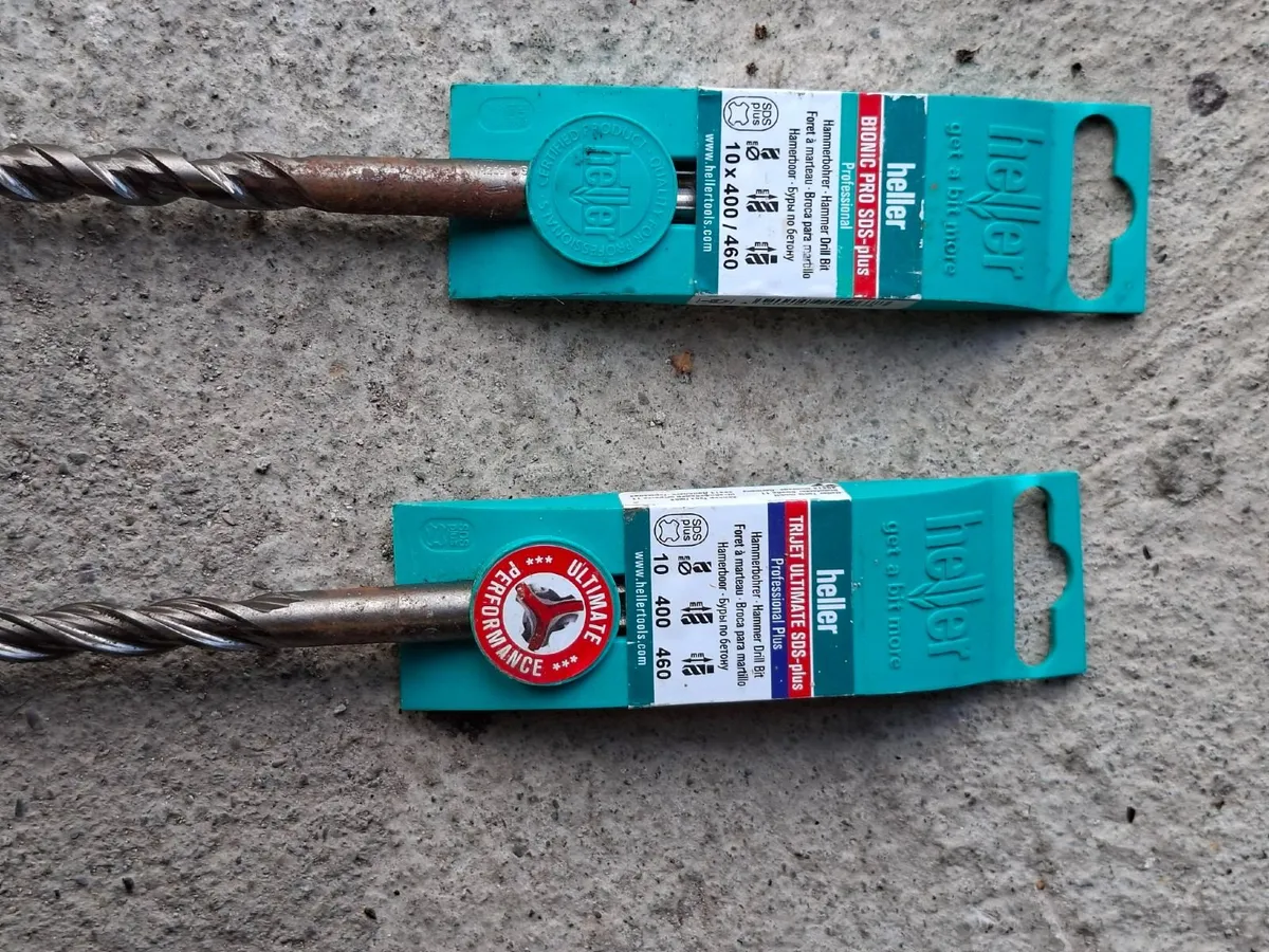 Milwaukee SDS Hammer Drill 110 qty 2  & drill bits - Image 4