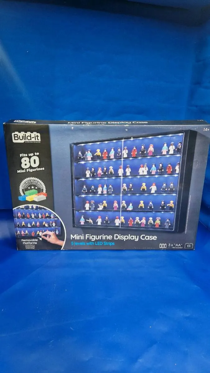 Build‑it Mini Figurine Display Case - Image 1