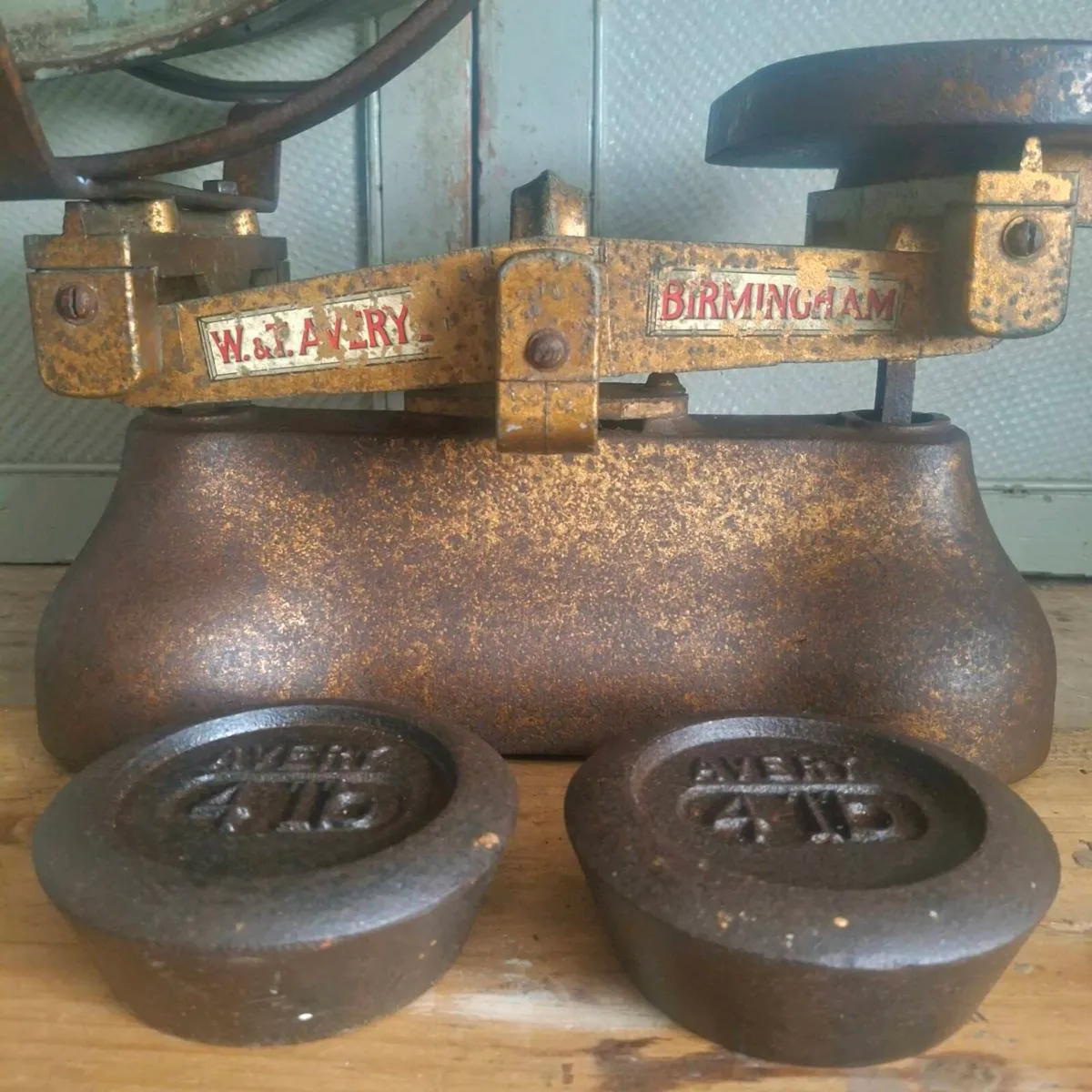 Antique W&T Avery Cast Iron Shop Scales - Image 2