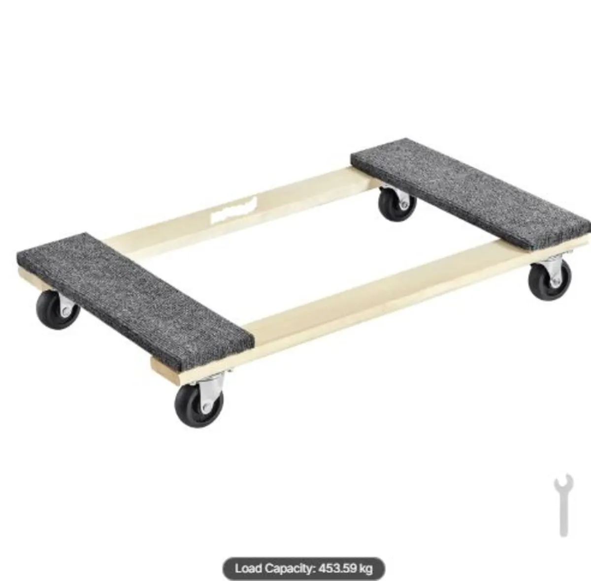 Furniture Dolly, 1000 lbs Load Capacity, 18" x 30 - Image 1