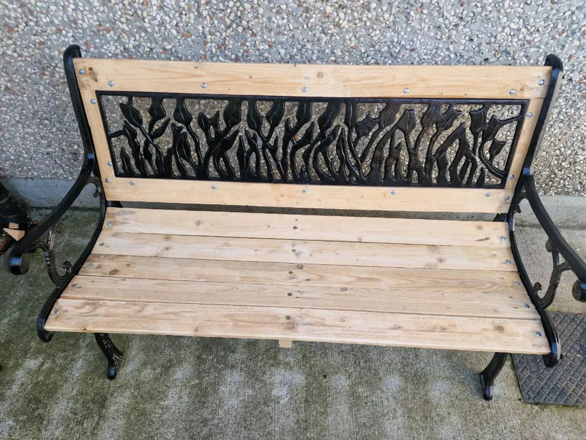 Cast iron garden bench [ heaviest you can find ] - Image 2