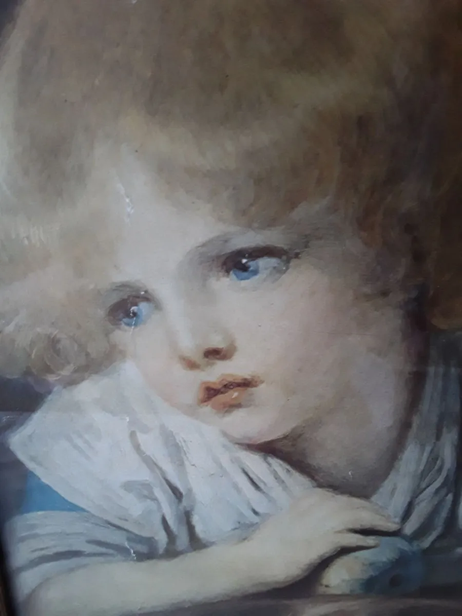 Nice picture reproduction    child with an apple - Image 1
