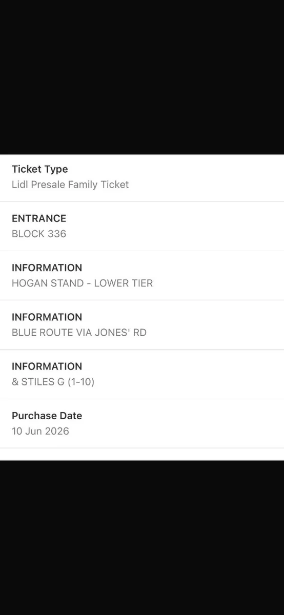 2 x Katie Taylor Tickets Croke Park