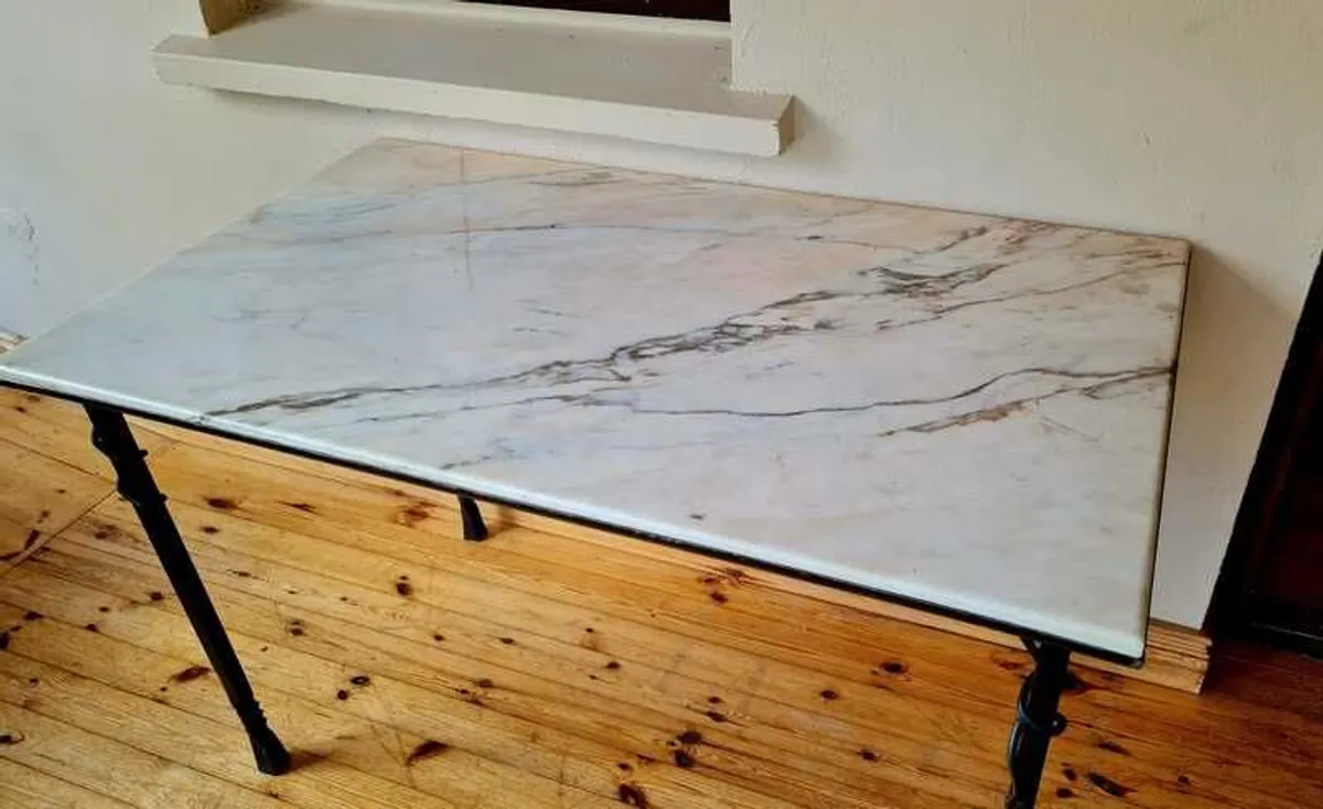 Italian Marble Table - Image 4
