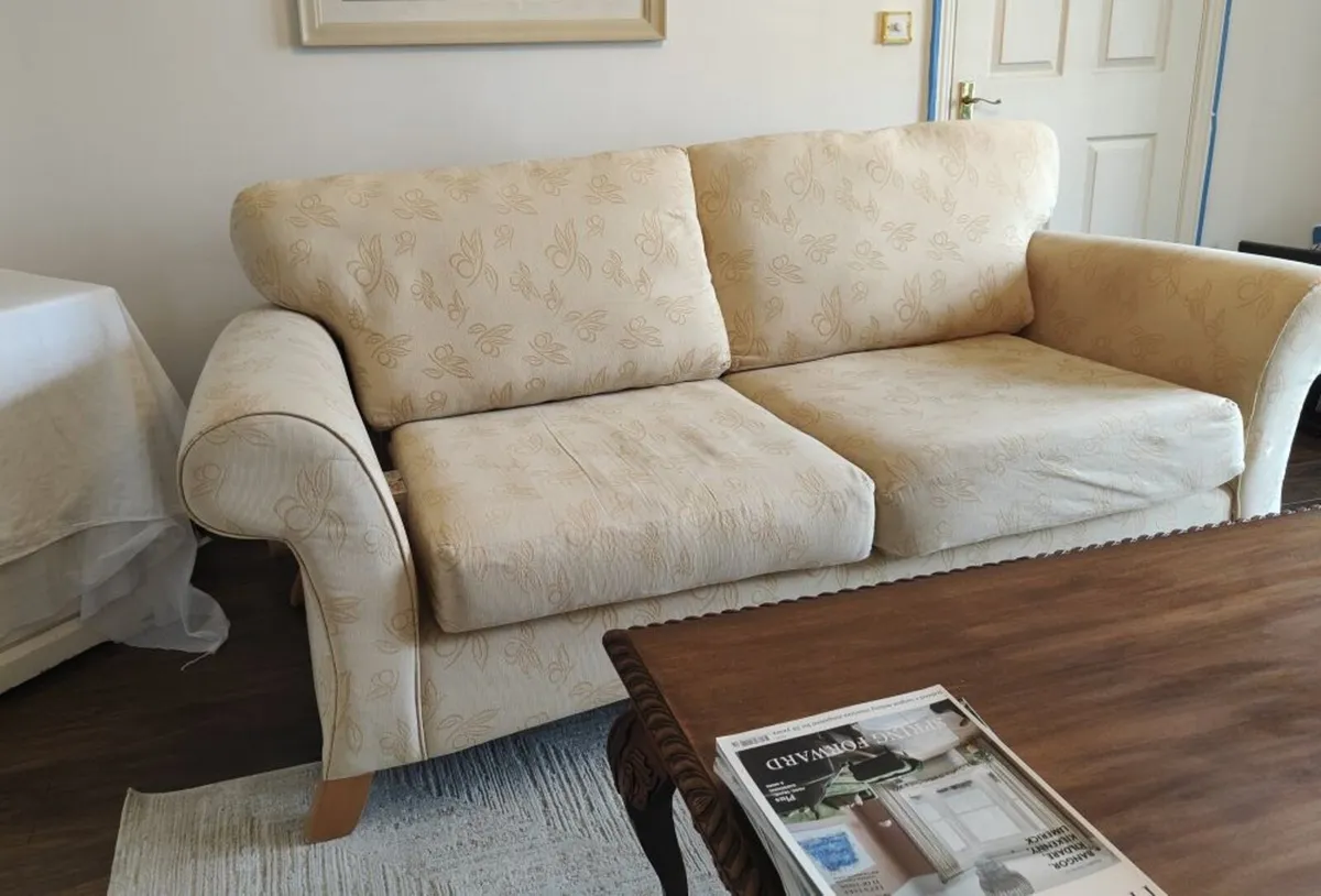 3 SEATER  SOFA  for  SALE  - & Fabric - Image 4