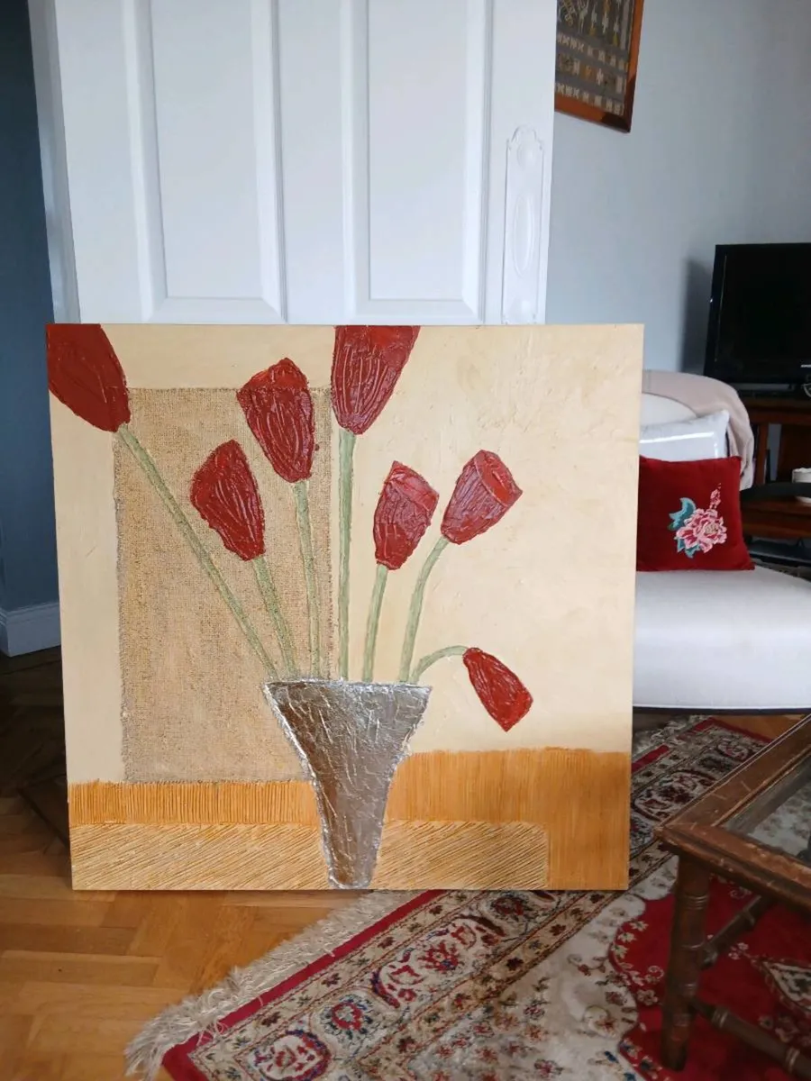 Lovely hand painted wall picture - Image 1