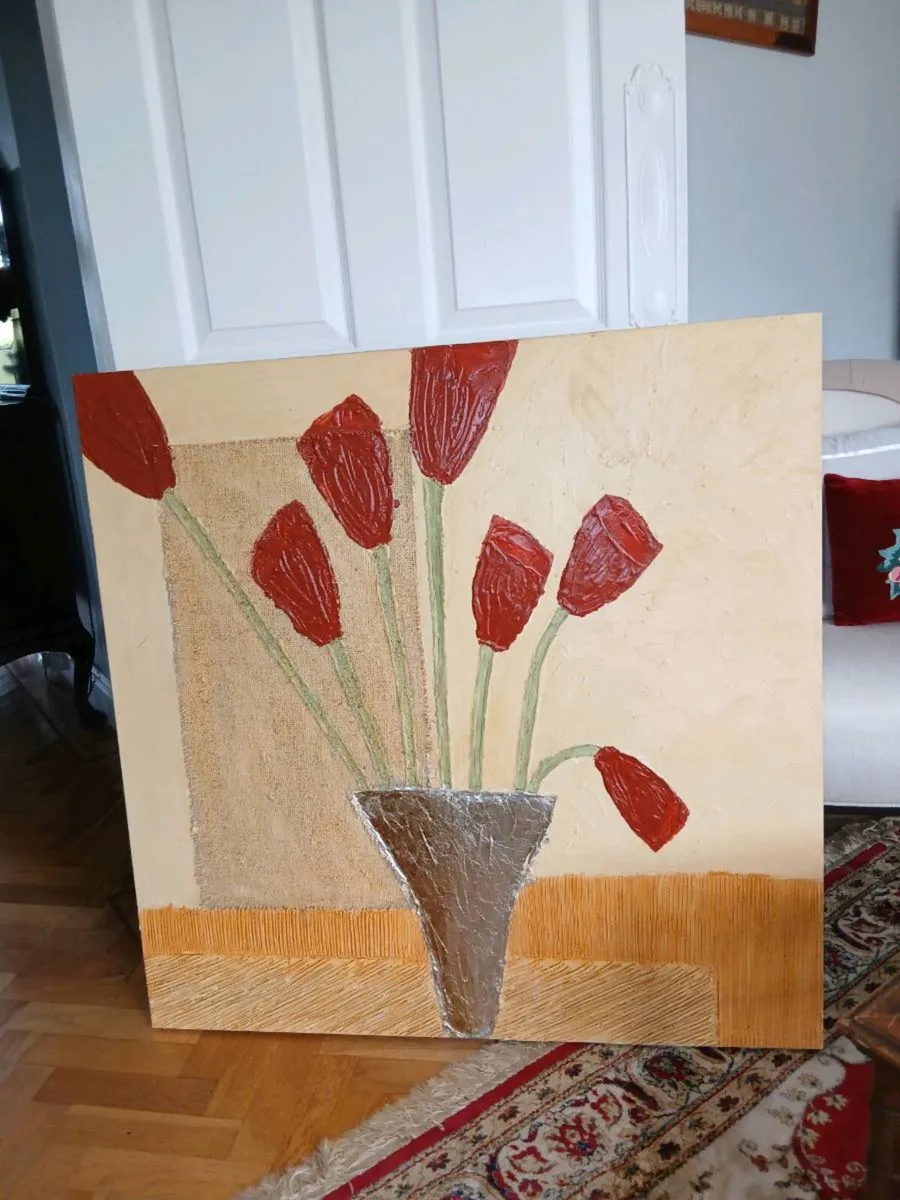 Lovely hand painted wall picture - Image 2