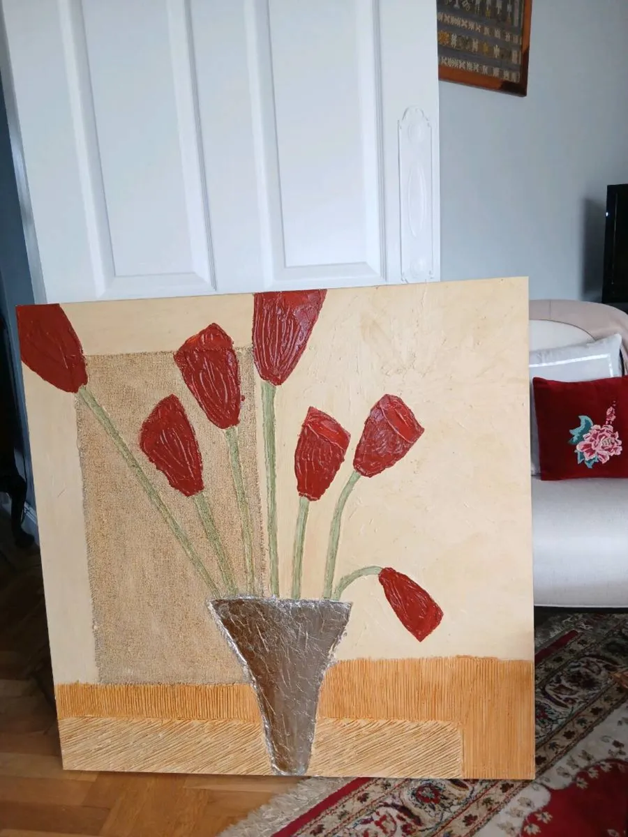 Lovely hand painted wall picture - Image 3
