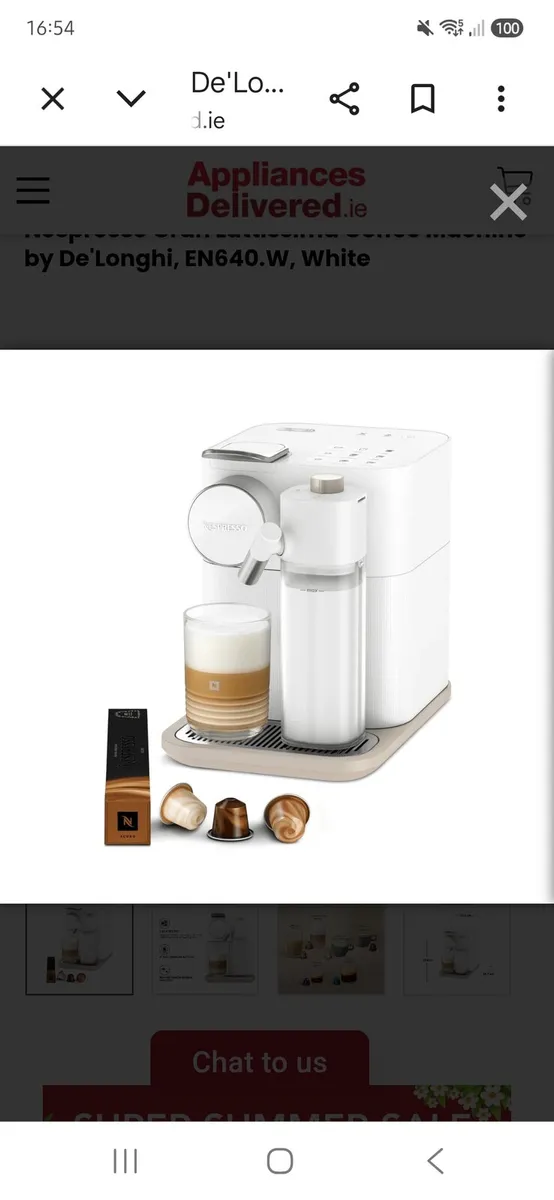 De'Longhi
Nespresso Gran Lattissima Coffee Machine - Image 1