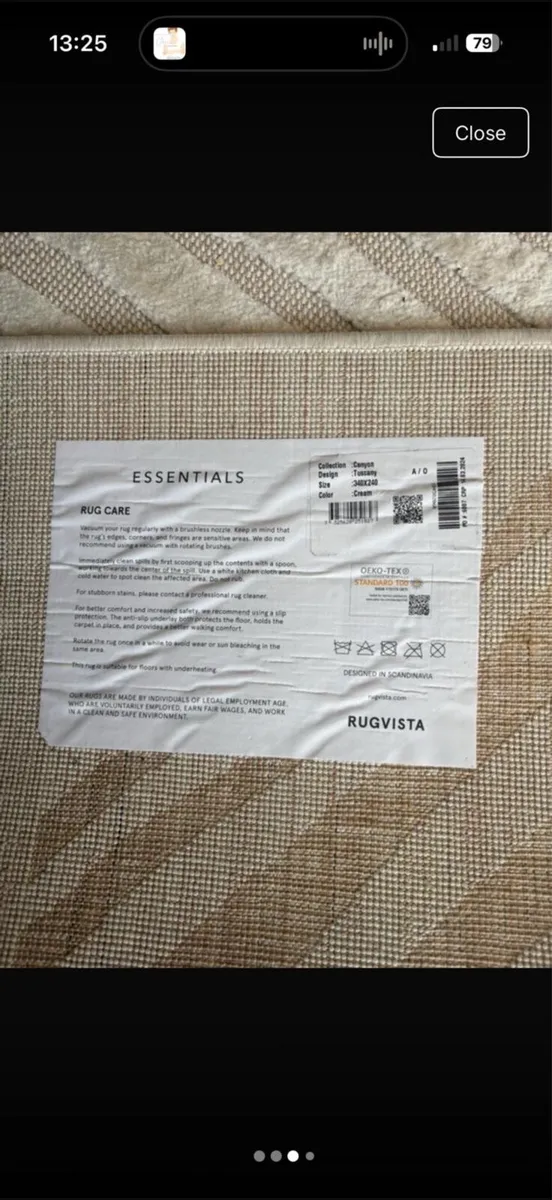 Rugvista, Tuscany - Cream White Rug - Image 4