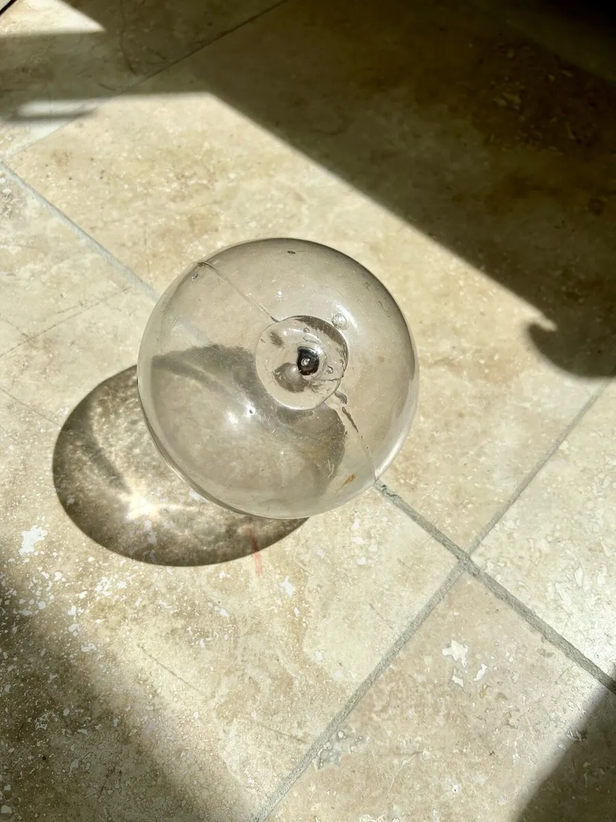 Vintage Hand-Blown Glass Fishing Net Float - Image 1