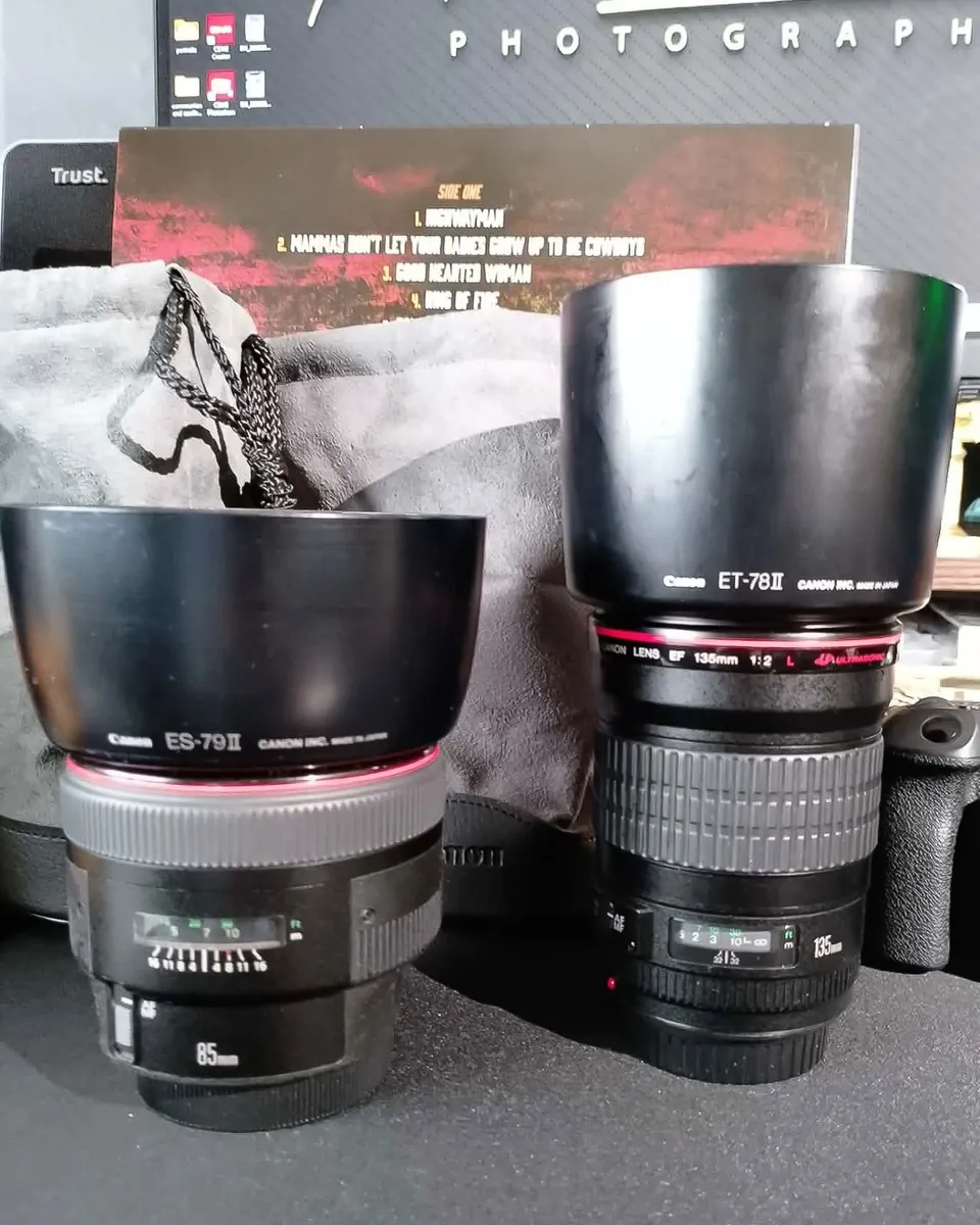 Canon Prime lenses ,  EF 85mm F1.2   & EF135mm F2 - Image 1