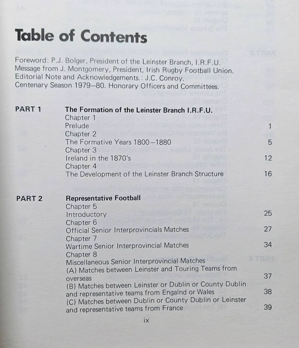 Leinster Rugby History Book - Irish Rugby Book - Image 2