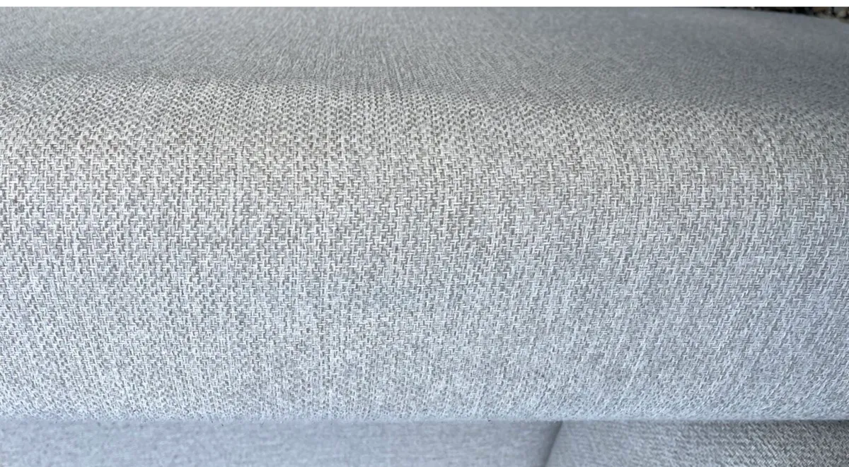 Large dfs grey corner sofa/couch & footstool - Image 3