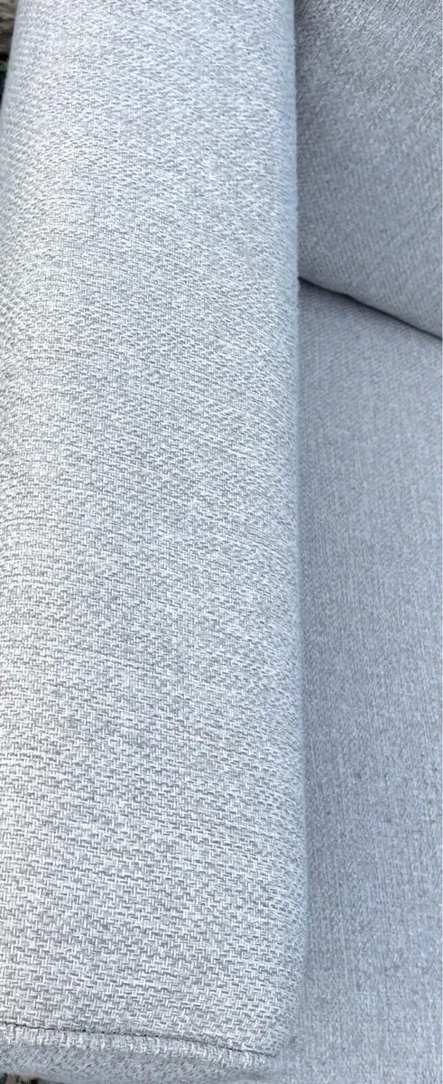 Large dfs grey corner sofa/couch & footstool - Image 4