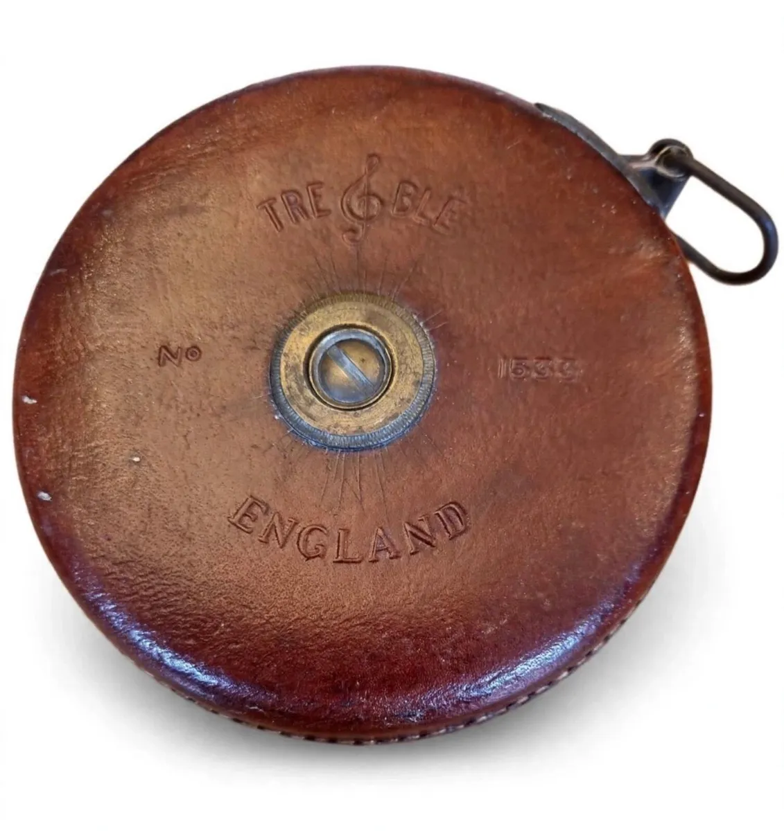 1940s  measuring tape in leather casing - Image 1