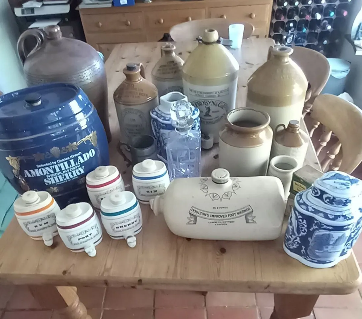 Stoneware jars