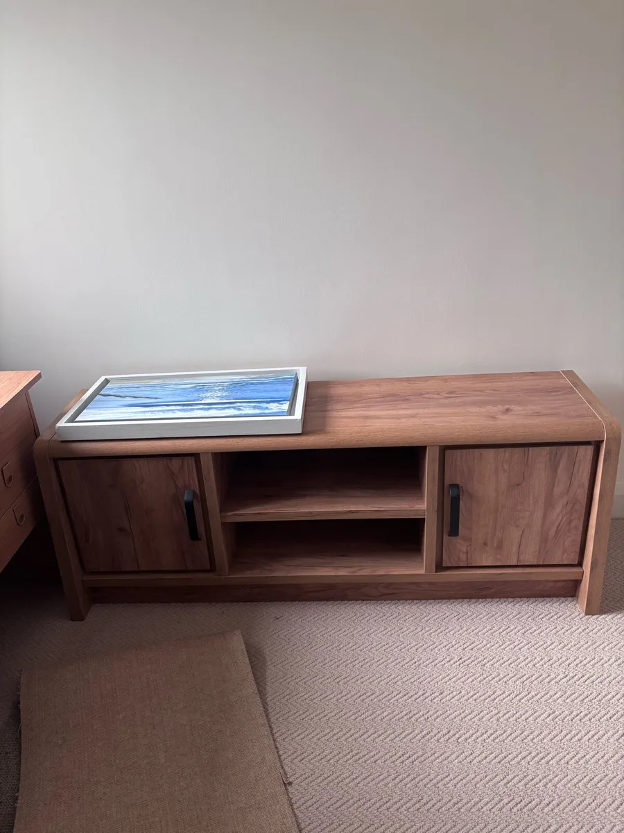 Oak effect TV stand and Coffee table - Image 2
