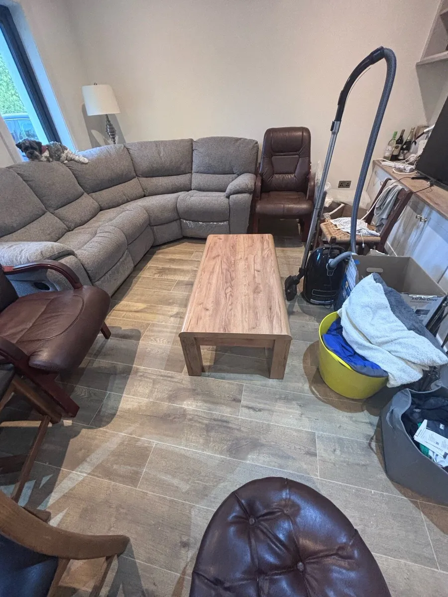 Oak effect TV stand and Coffee table - Image 4