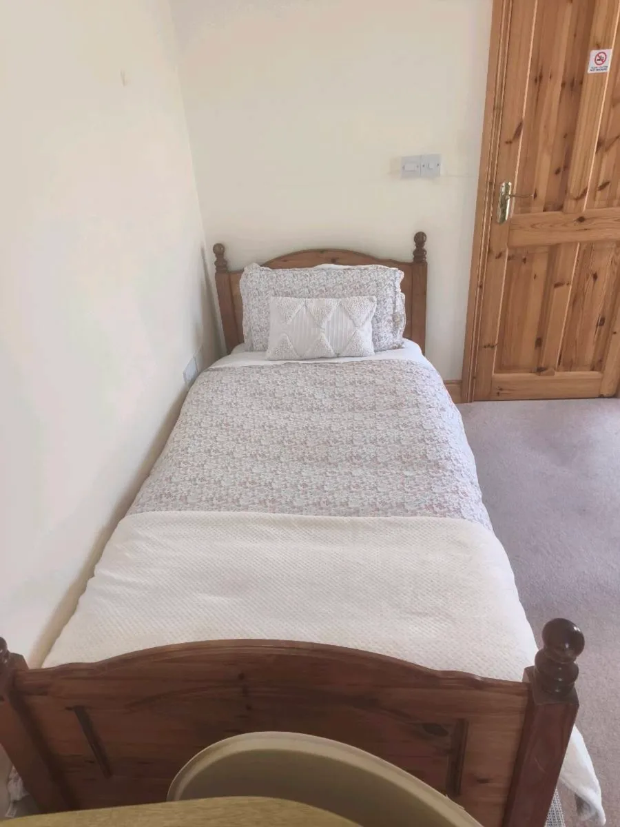 Solid pine single bed frame