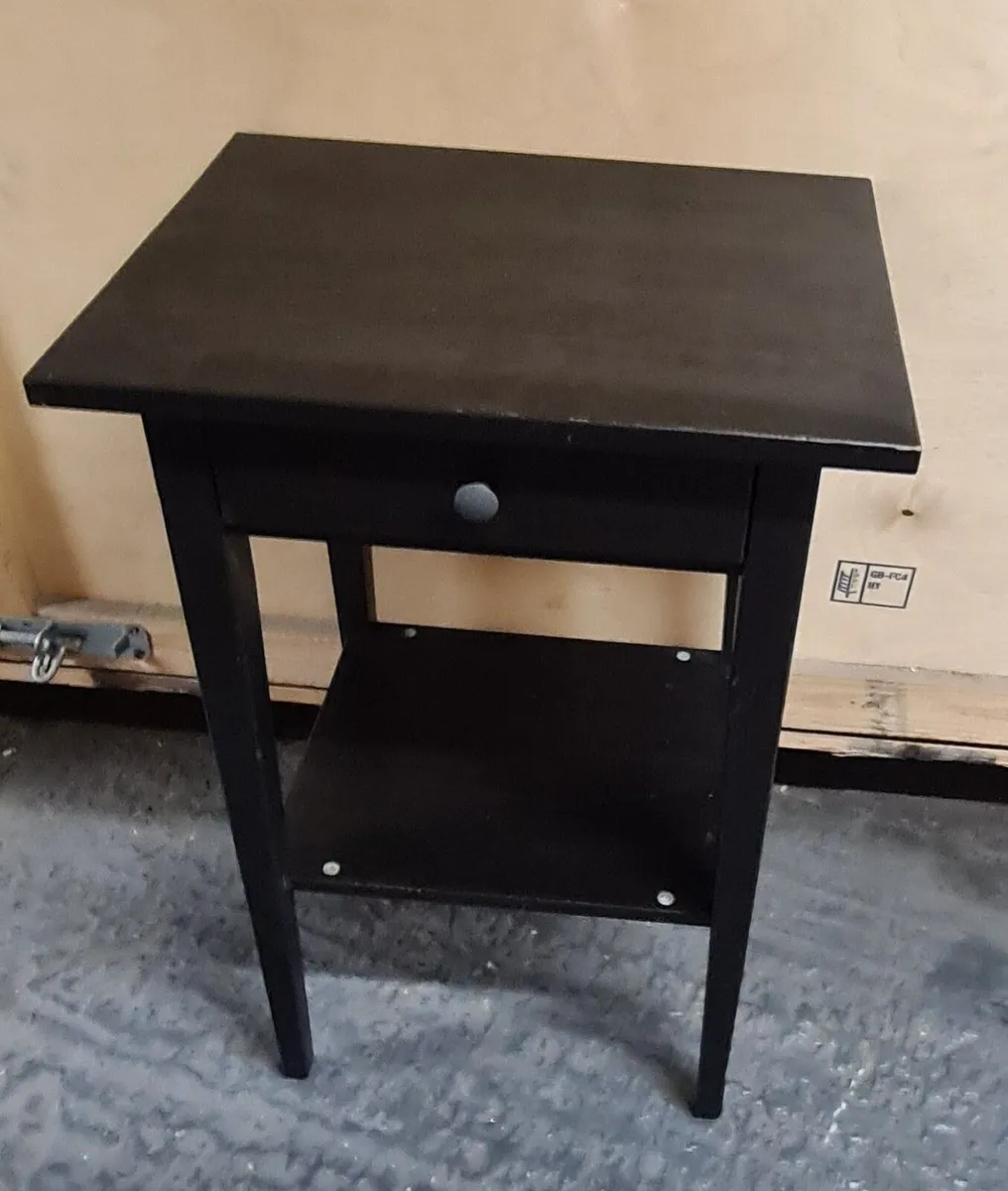 Black Nightstand / Bedside Table - Image 2