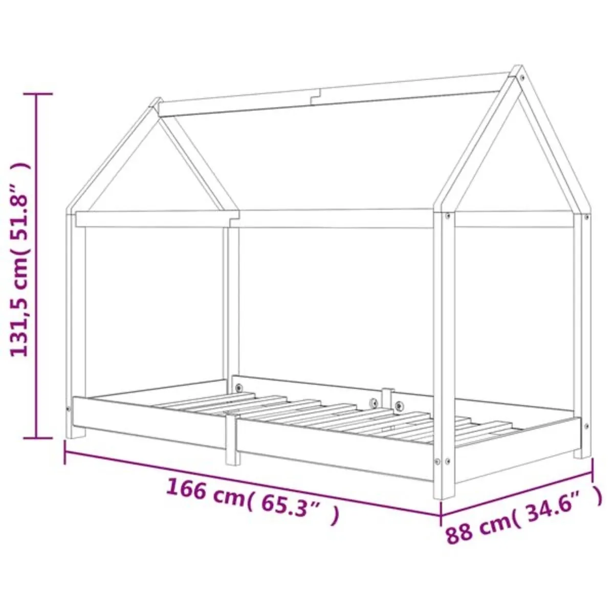 Kids Bed Frame and Mattress - Good Condition - Image 3
