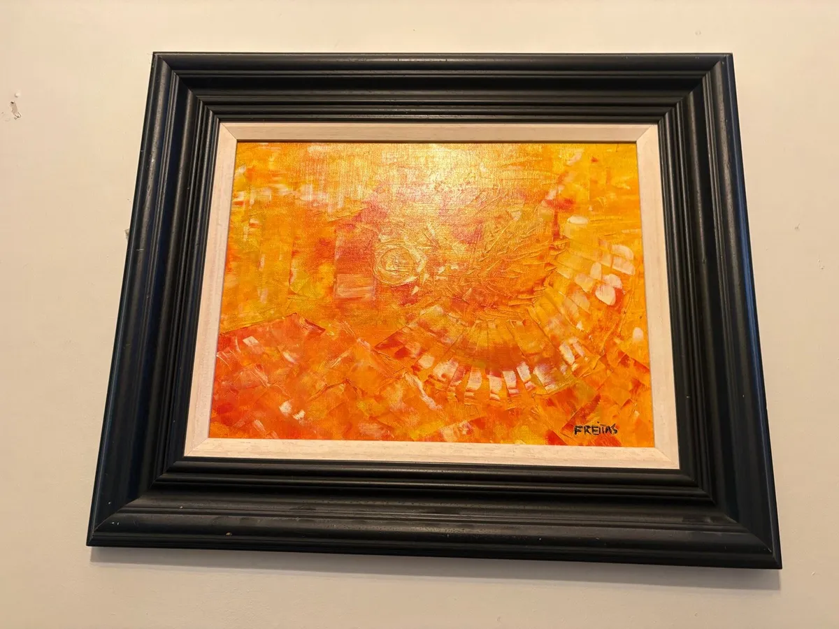 Original framed Abstract painting by Mark Freitus - Image 3