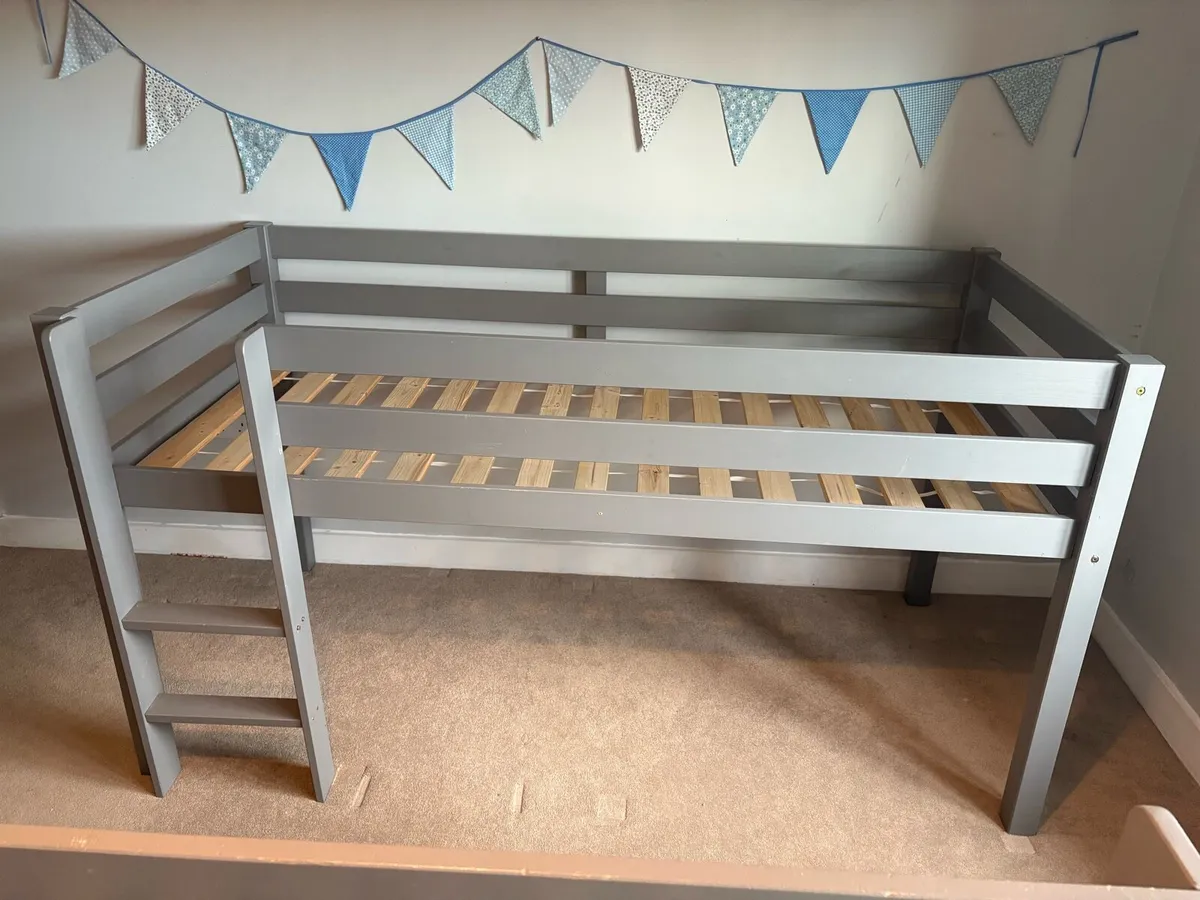 Grey Wooden Mid Sleeper - 2beds for €220 - Image 1