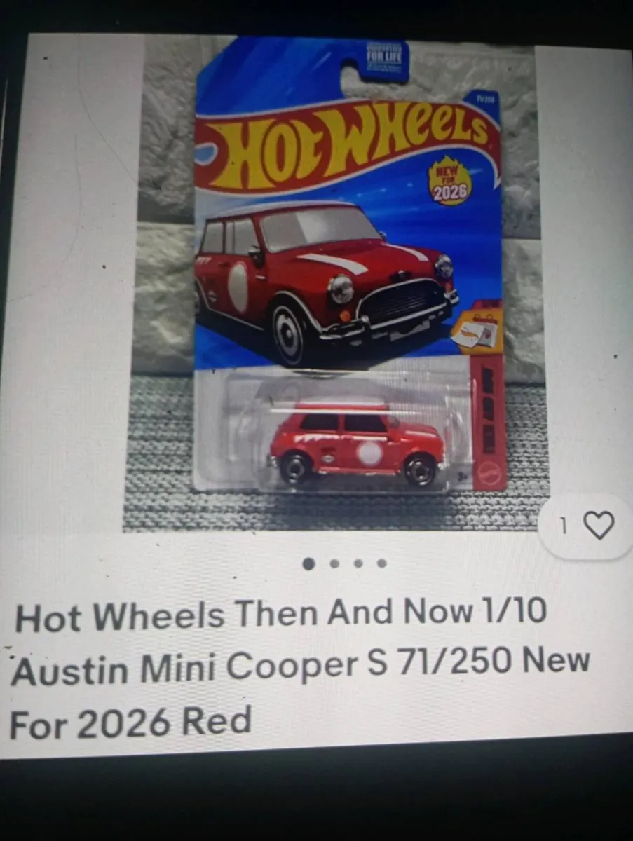 2026 HOT WHEELS THEN AND NOW AUSTIN MINI COOPER S - Image 1