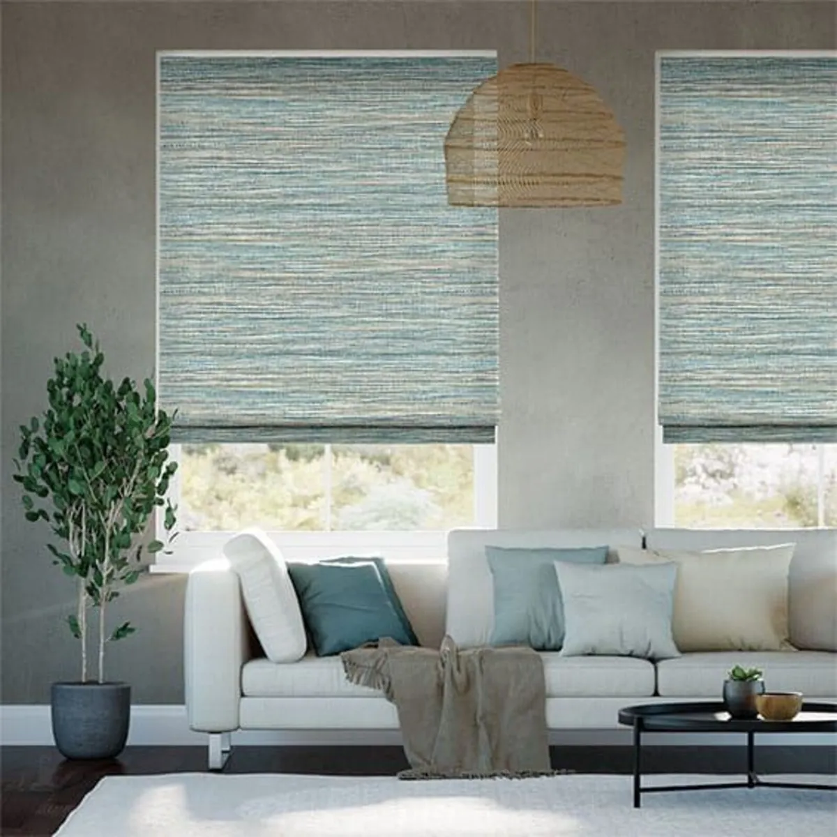 Affinity Azurite Roman Blinds - Image 1