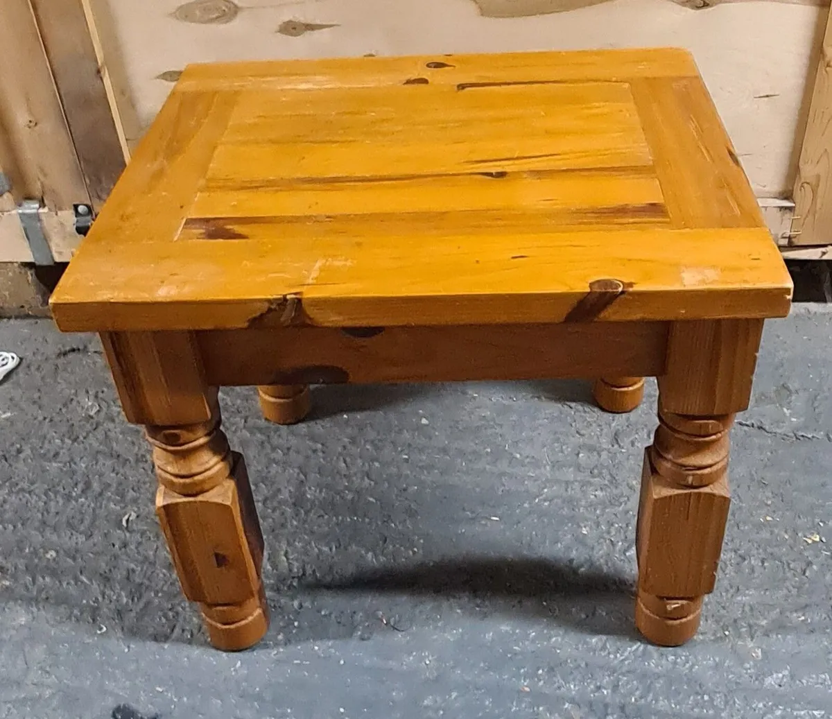 Pair of Solid Wood Wooden Side / Bedside Tables - Image 2