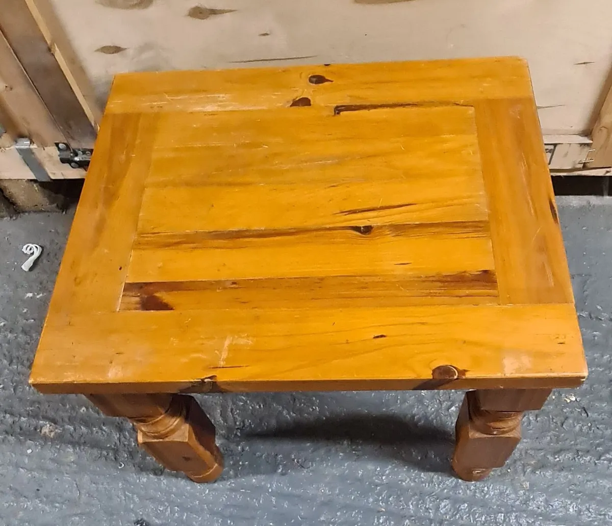 Pair of Solid Wood Wooden Side / Bedside Tables - Image 4