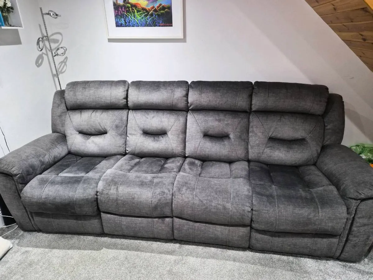 Recliner Sofa with corner piece - Image 2