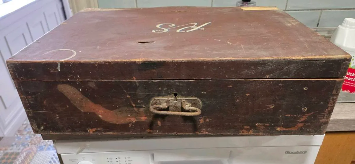 Antique Timber toolbox - Image 1