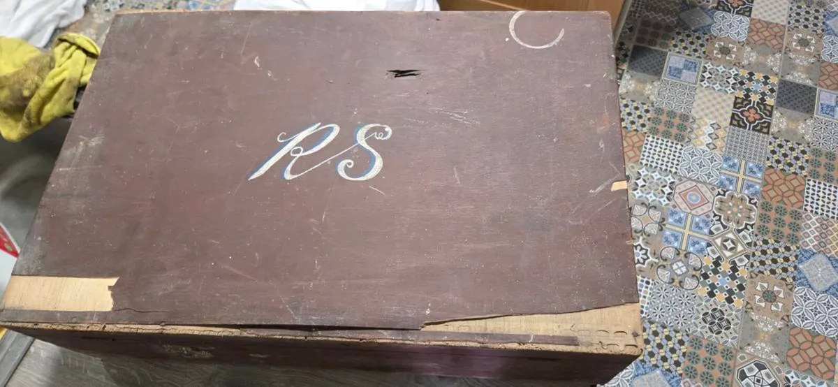 Antique Timber toolbox - Image 2