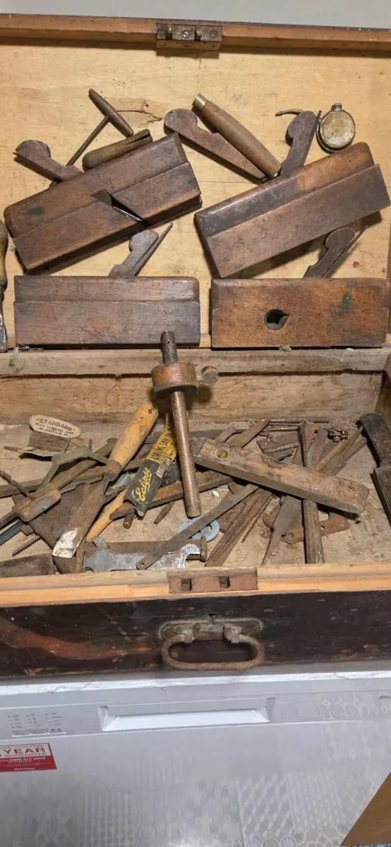 Antique Timber toolbox - Image 3